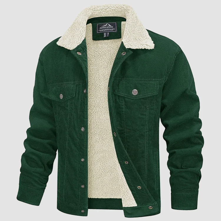 Men's - Corduroy Jacket with Warm Lining