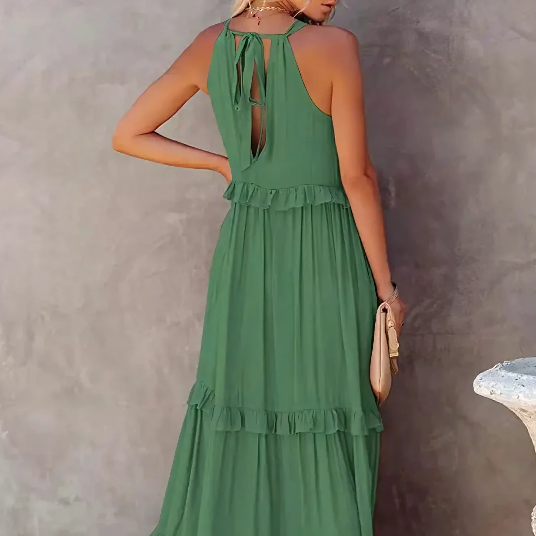 Women's – Ruffled Boho Dress – Lightweight Fit