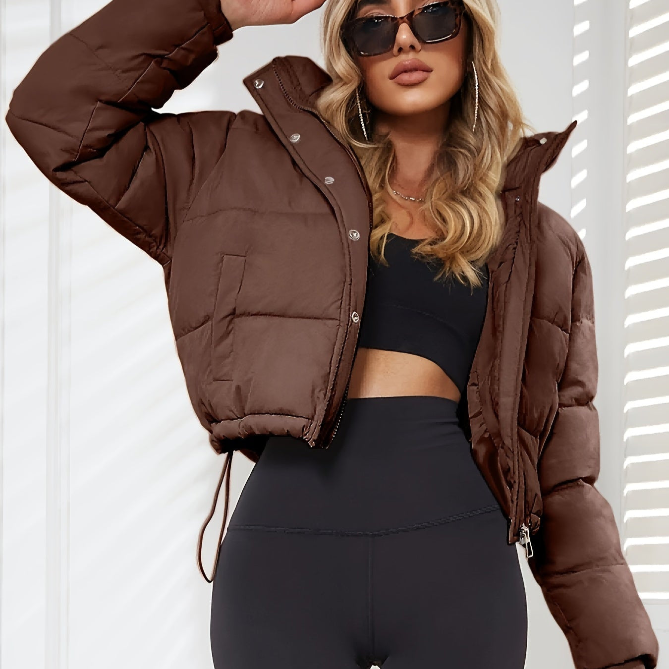Women's - Short Transition Jacket with Hood - Lightweight & Stylish