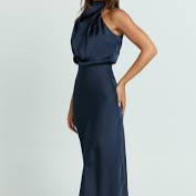 Women's - Elegant Halter Maxi Dress - Chic Style