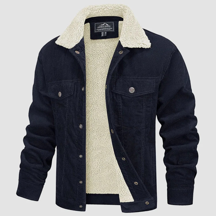 Men's - Corduroy Jacket with Warm Lining