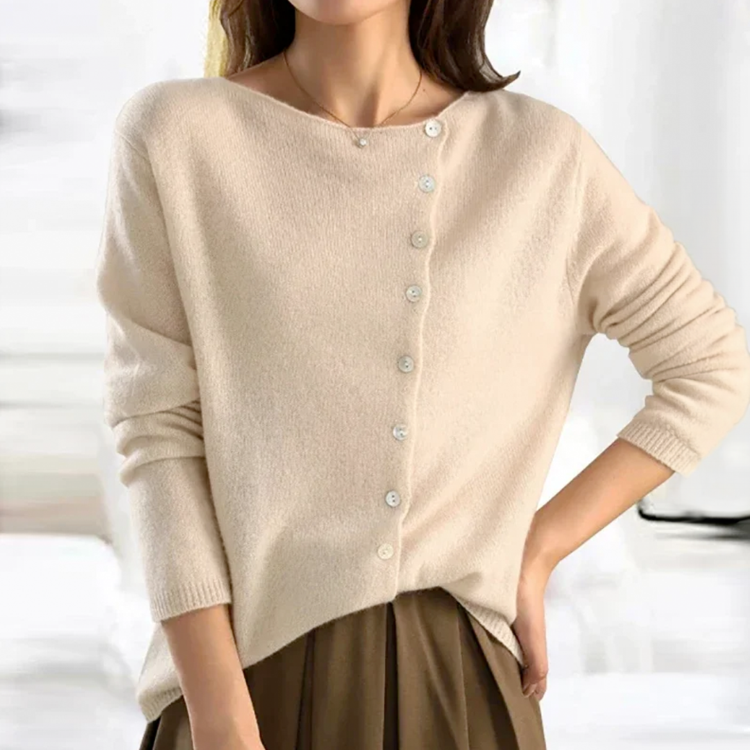 Women's - Soft Overcoat - Elegant & Cosy Style