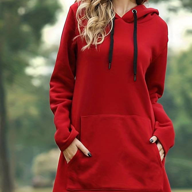 Women's - Long Hoodie - Soft & Stylish