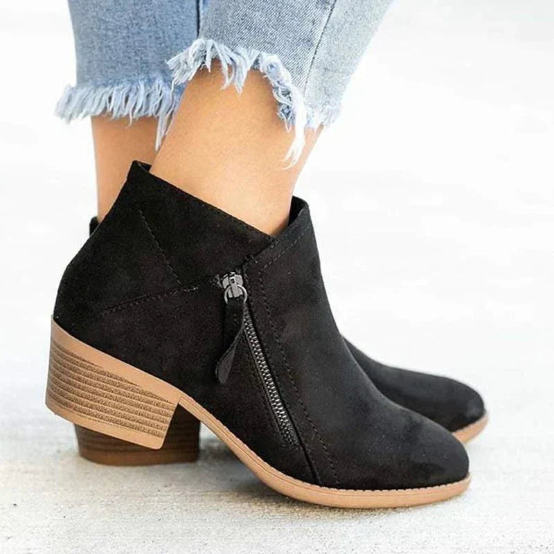 Women's - Comfortable Booties - Soft Material