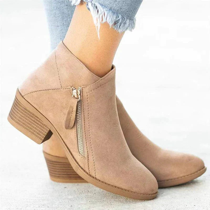 Women's - Comfortable Booties - Soft Material