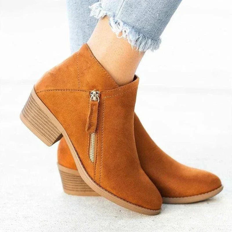 Women's - Comfortable Booties - Soft Material