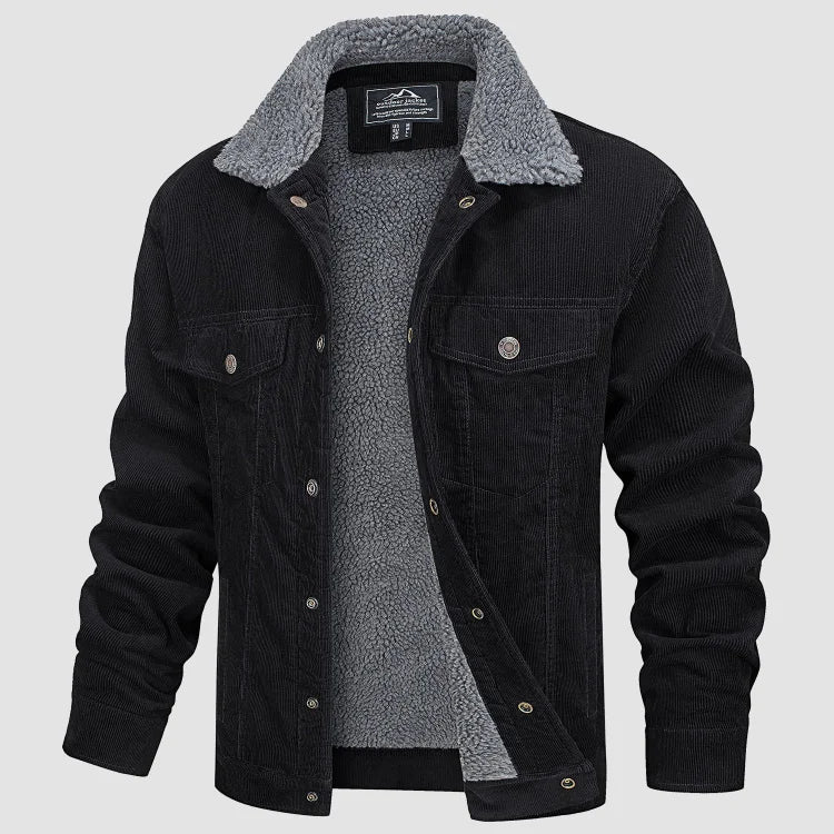 Men's - Corduroy Jacket with Warm Lining