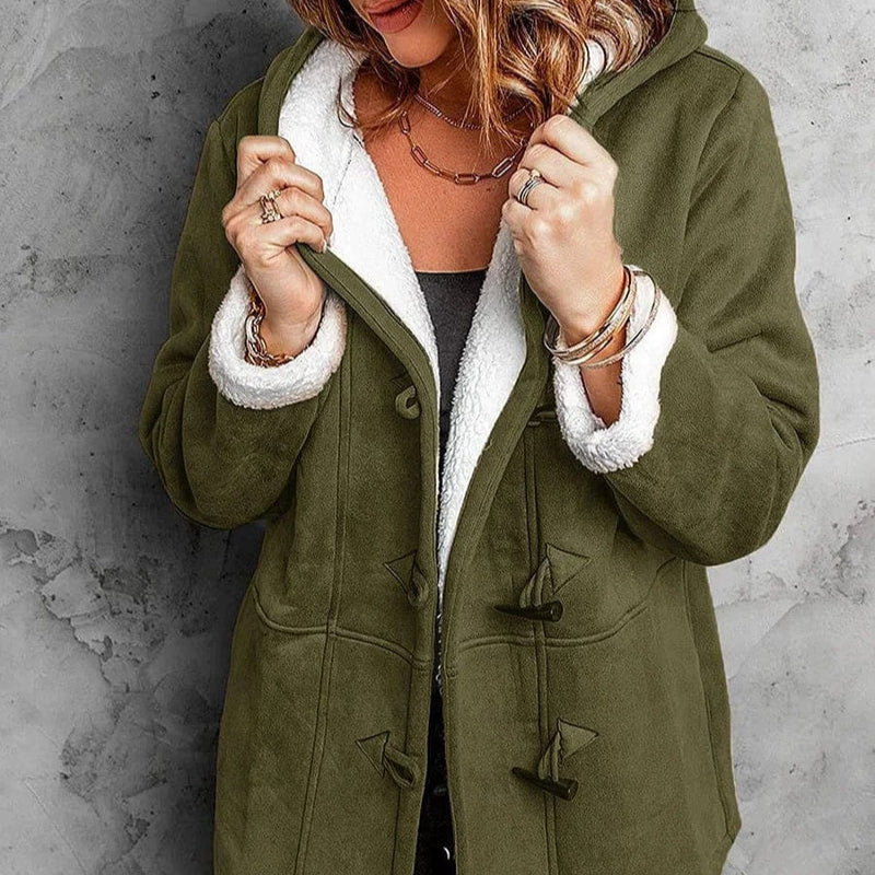 Women's – Hooded Coat – Fleece-Lined – Winter Outerwear