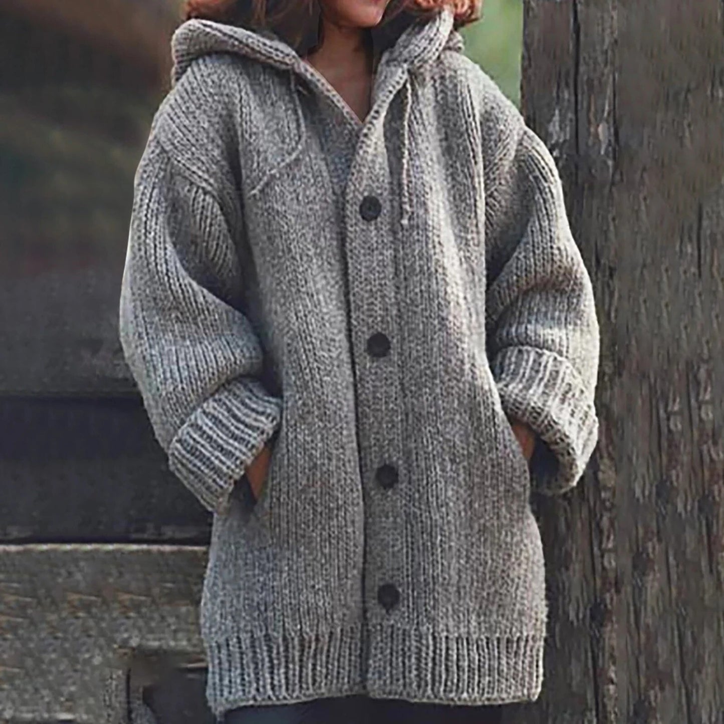 Women - Cardigan - Hooded - Warm Layering Fit