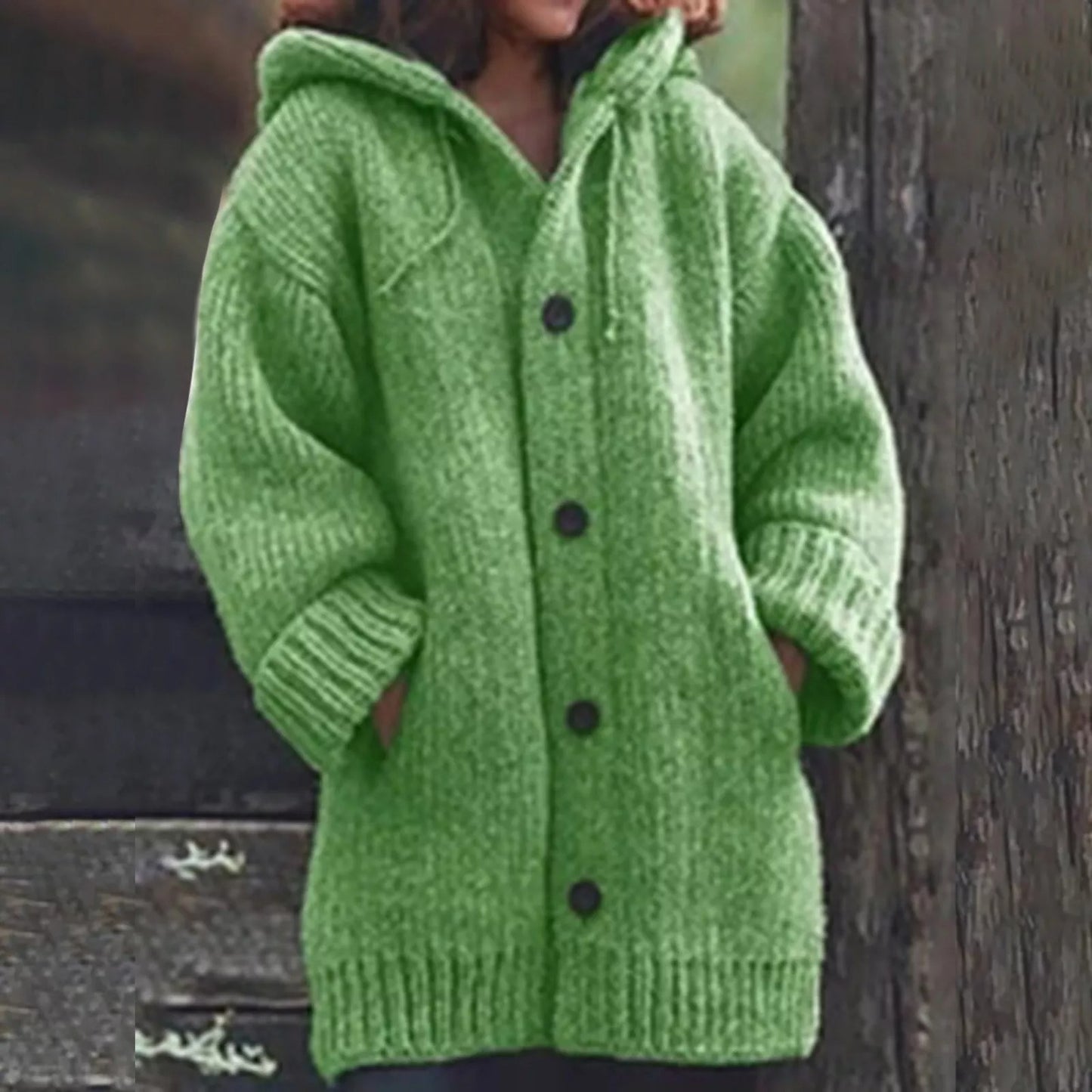 Women - Cardigan - Hooded - Warm Layering Fit