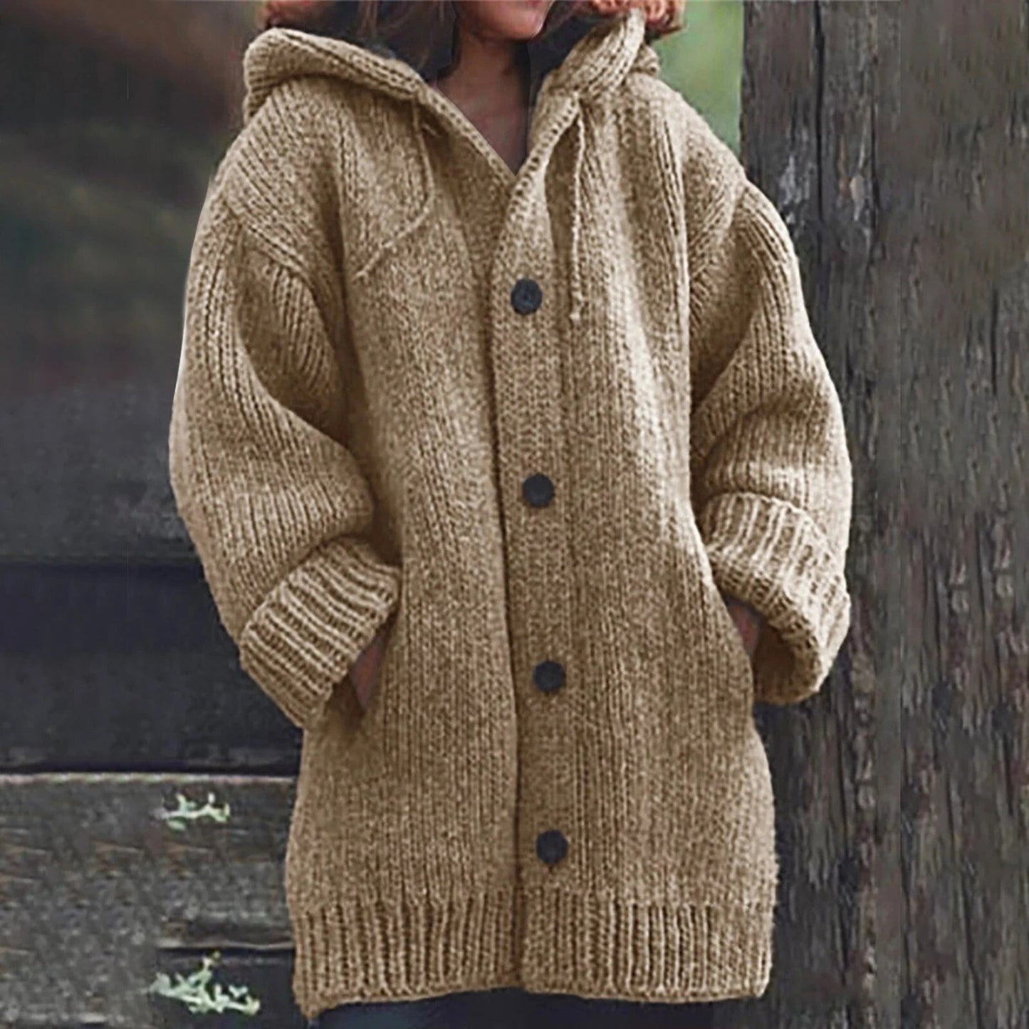 Women - Cardigan - Hooded - Warm Layering Fit