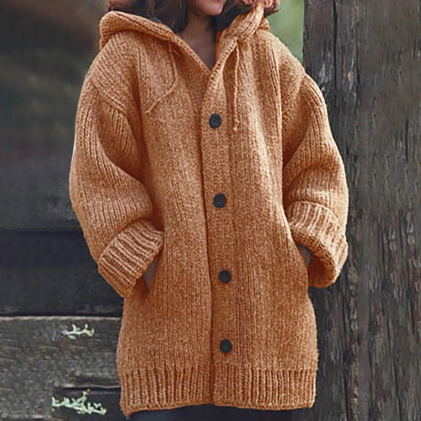 Women - Cardigan - Hooded - Warm Layering Fit