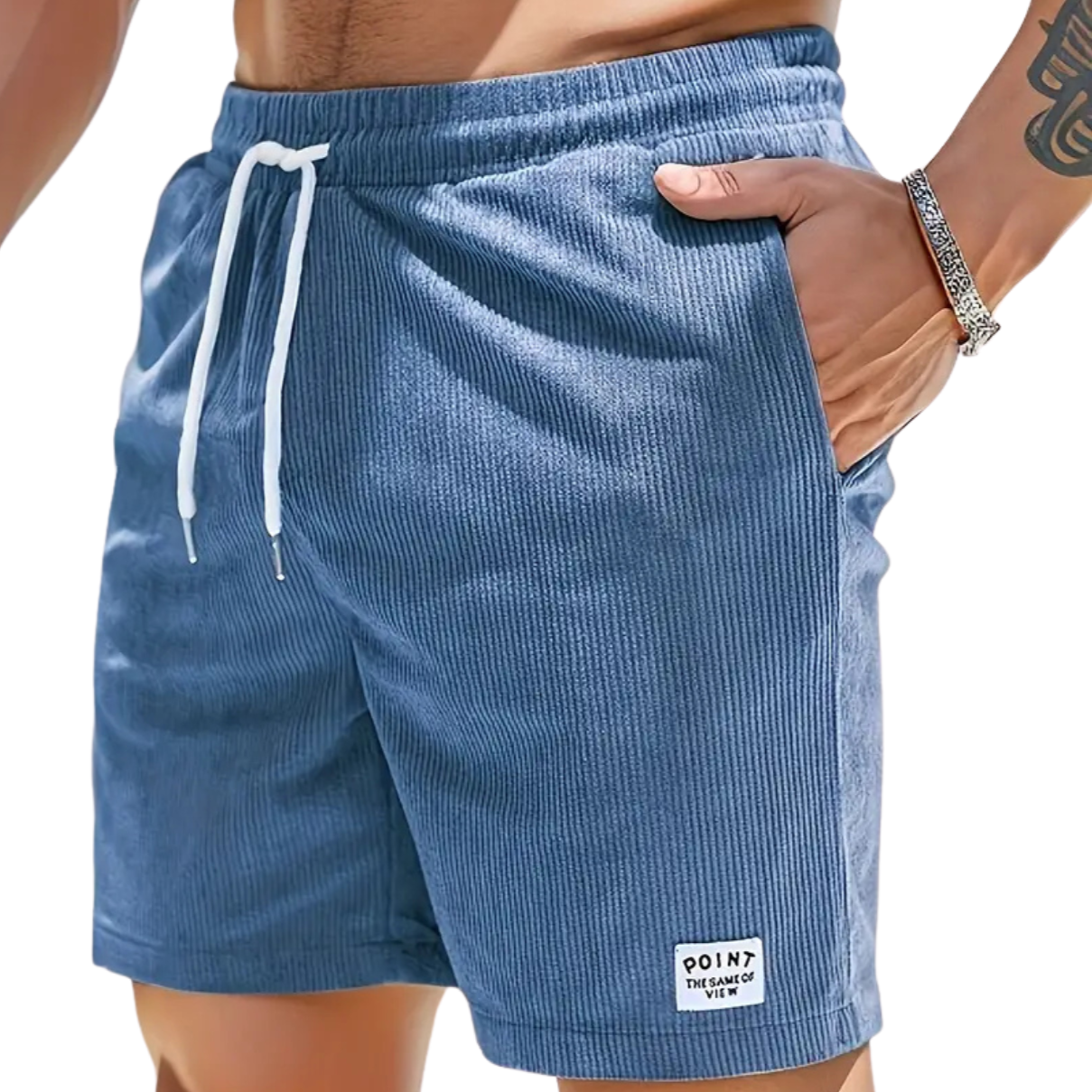 Men's - Swim Shorts - Polyester Blend with Pockets
