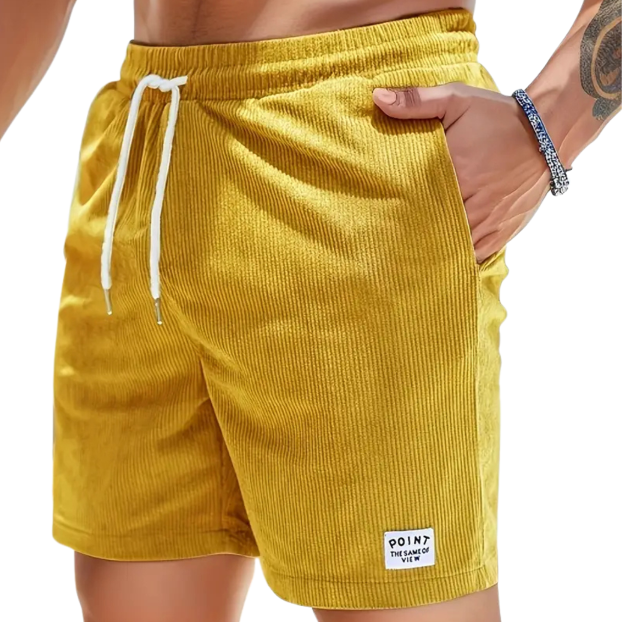 Men's - Swim Shorts - Polyester Blend with Pockets