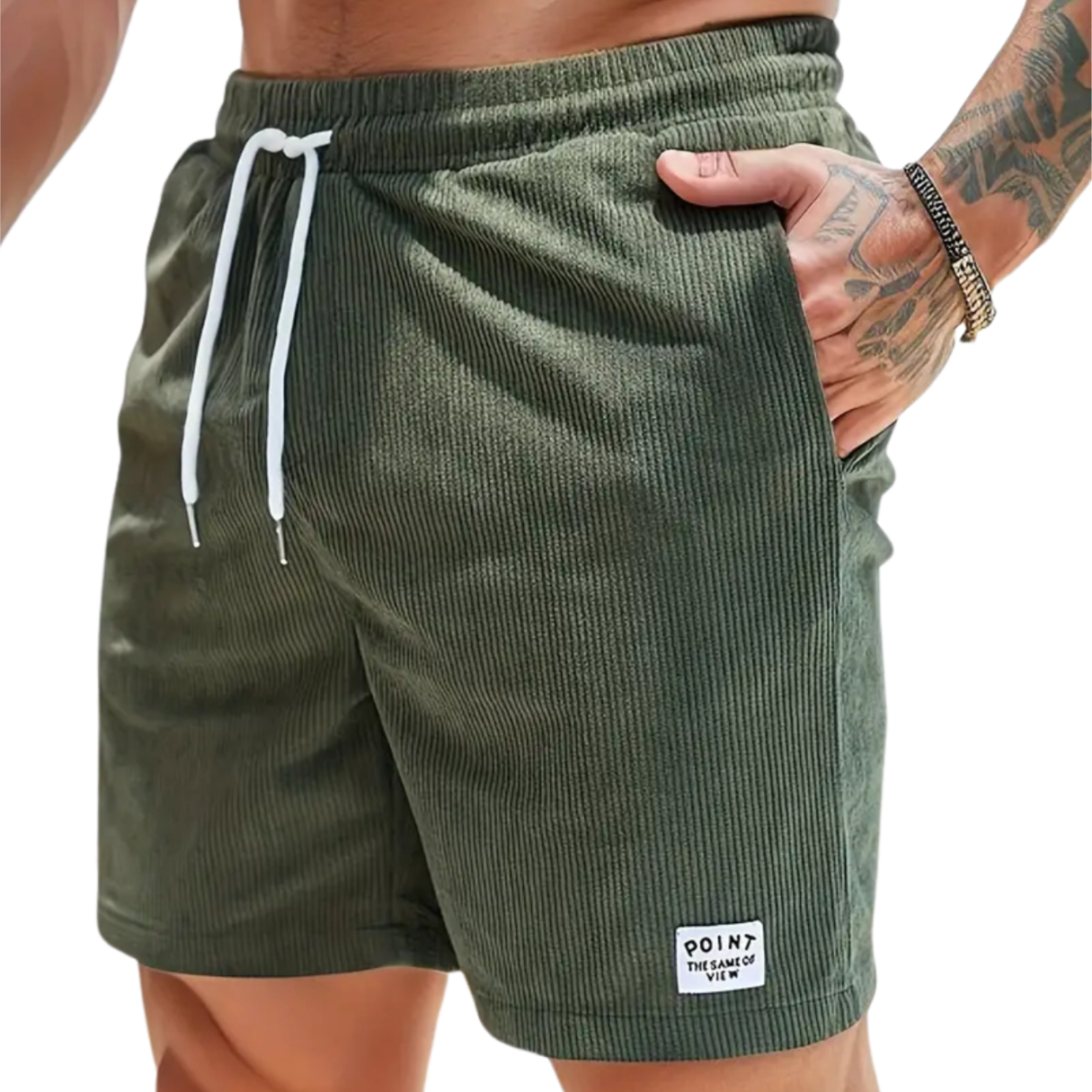 Men's - Swim Shorts - Polyester Blend with Pockets