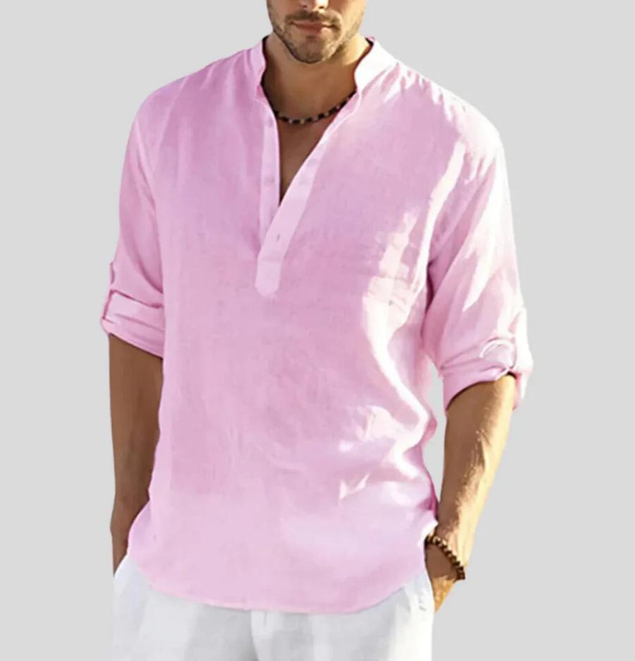 Men's - Linen Shirt - Classic Style