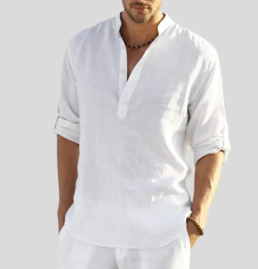 Men's - Linen Shirt - Classic Style