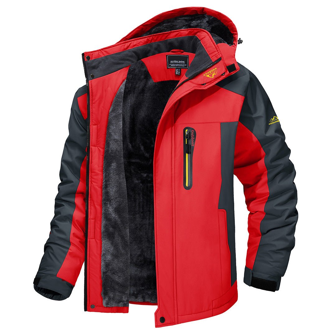 Men's - Waterproof Winter Jacket - Warm and Breathable - Suitable for Cold Weather