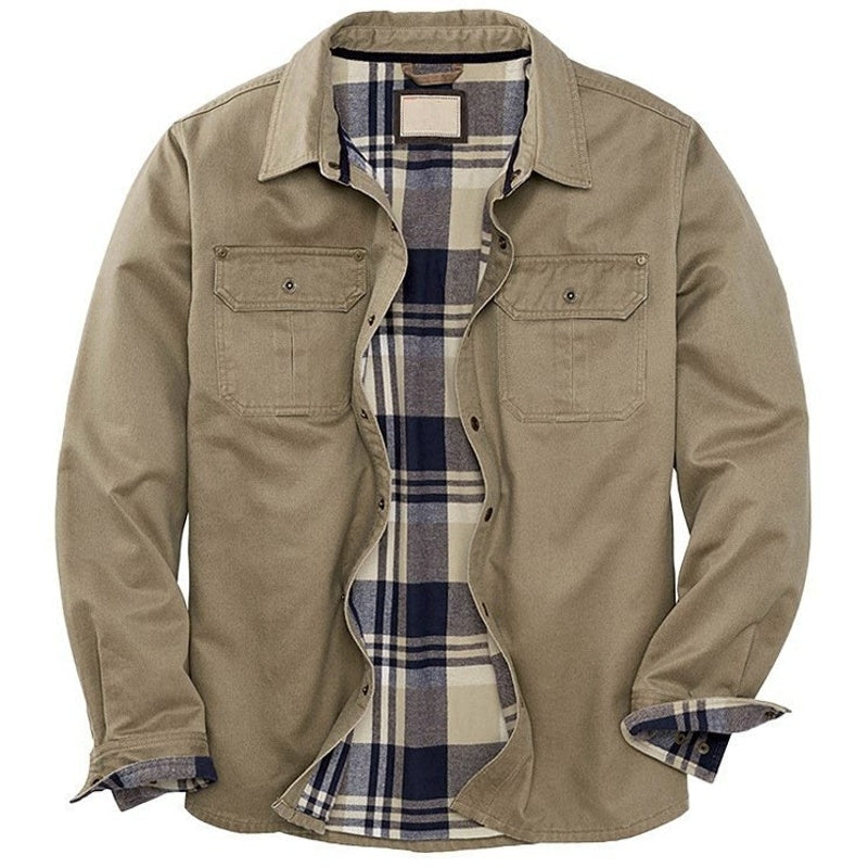 Men's - Trucker Jacket - Waxed Canvas, Soft Lining - Canvas Jacket