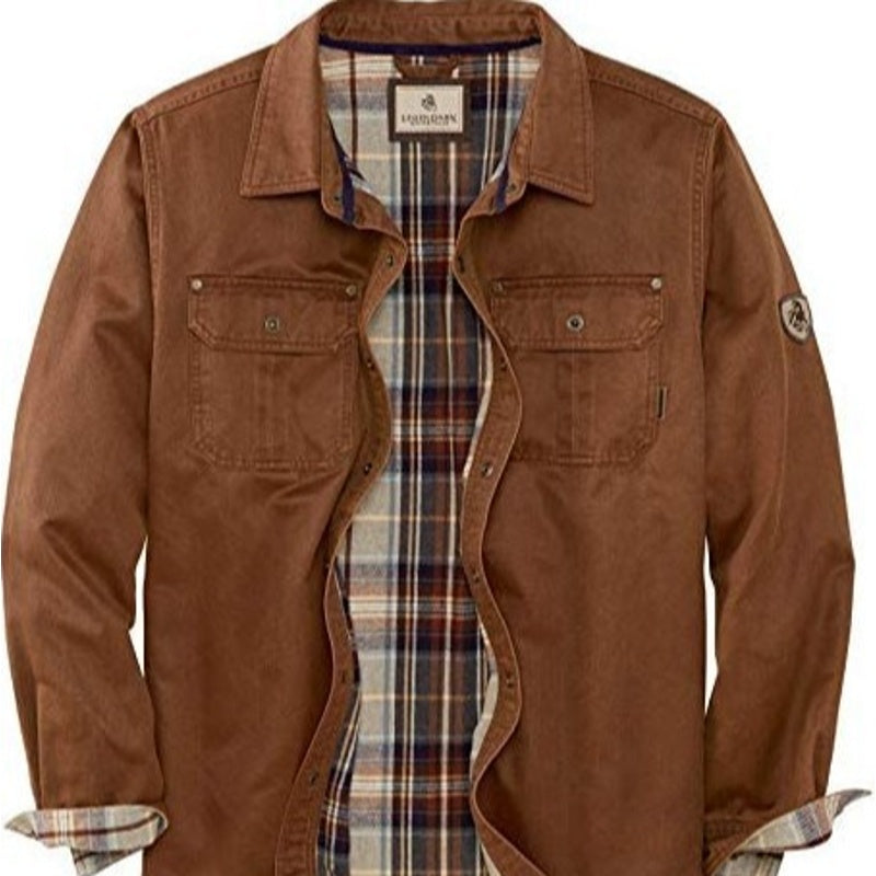 Men's - Trucker Jacket - Waxed Canvas, Soft Lining - Canvas Jacket