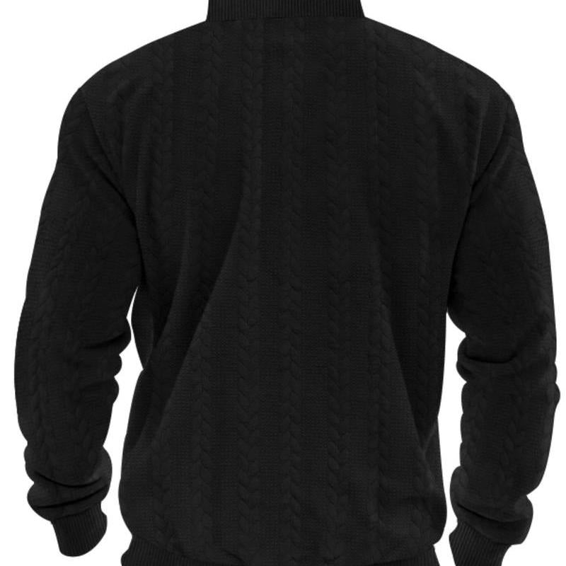 Men's - Half Zip Pullover - Soft Fabric, Stylish Design - Casual Comfort