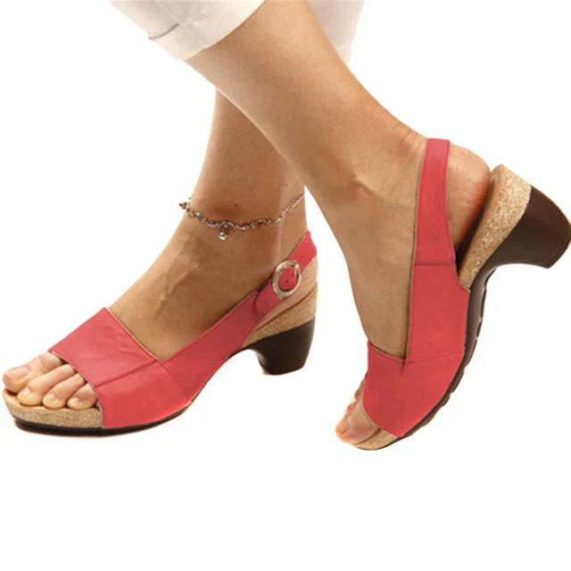 Women's - Elegant Comfort Slingback Sandals - Stylish & Versatile Footwear for Everyday Wear - Perfect for Summer Outings
