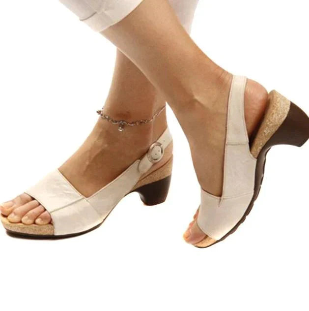 Women's - Elegant Comfort Slingback Sandals - Stylish & Versatile Footwear for Everyday Wear - Perfect for Summer Outings