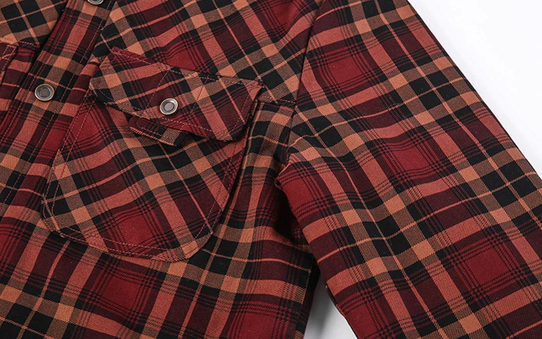 Men's - Lumberjack Hoodie - Cosy Flannel Material - Stylish Casual Wear