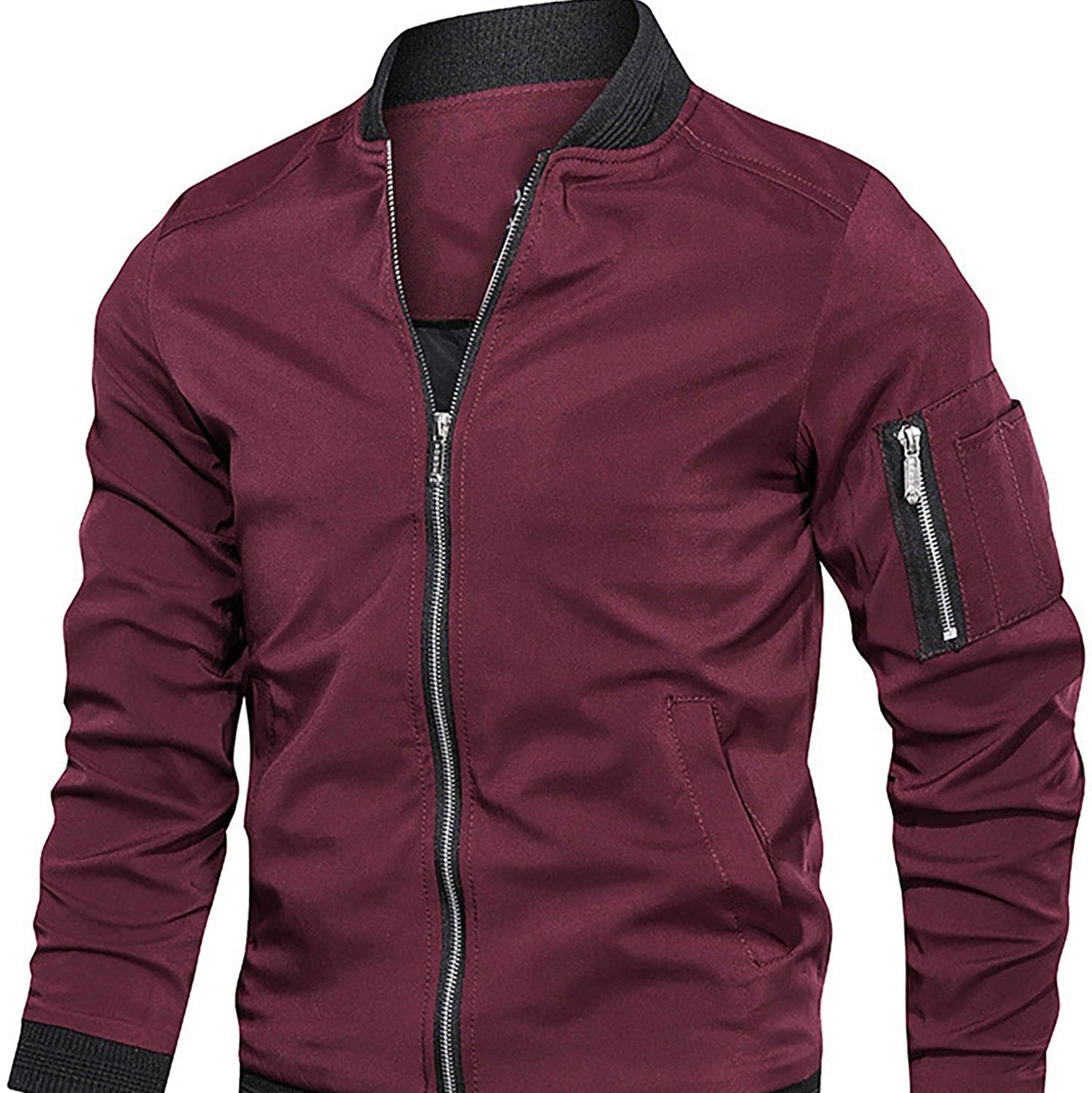 Men's - Stylish Bomber Jacket - 5 Unique Designs - Trendy Outerwear