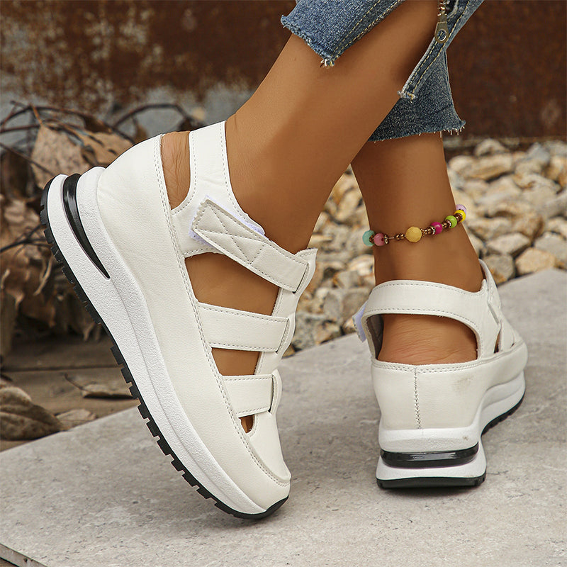 Women's - Closed Sandals - Comfortable Design - Stylish Footwear for Everyday Wear