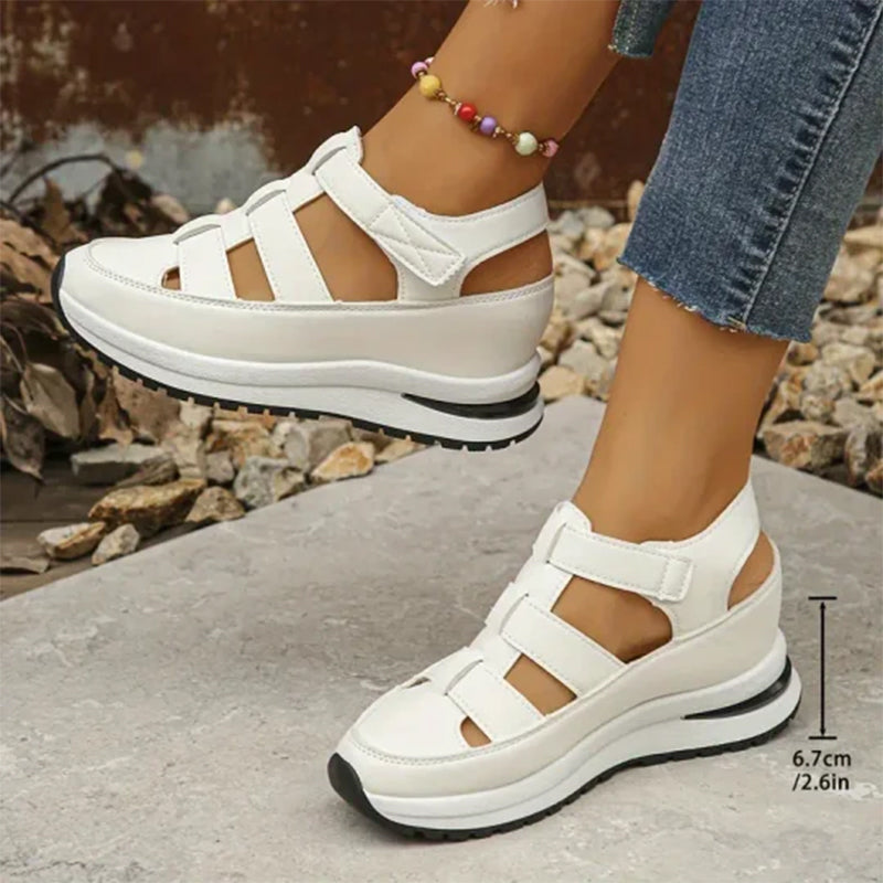 Women's - Closed Sandals - Comfortable Design - Stylish Footwear for Everyday Wear