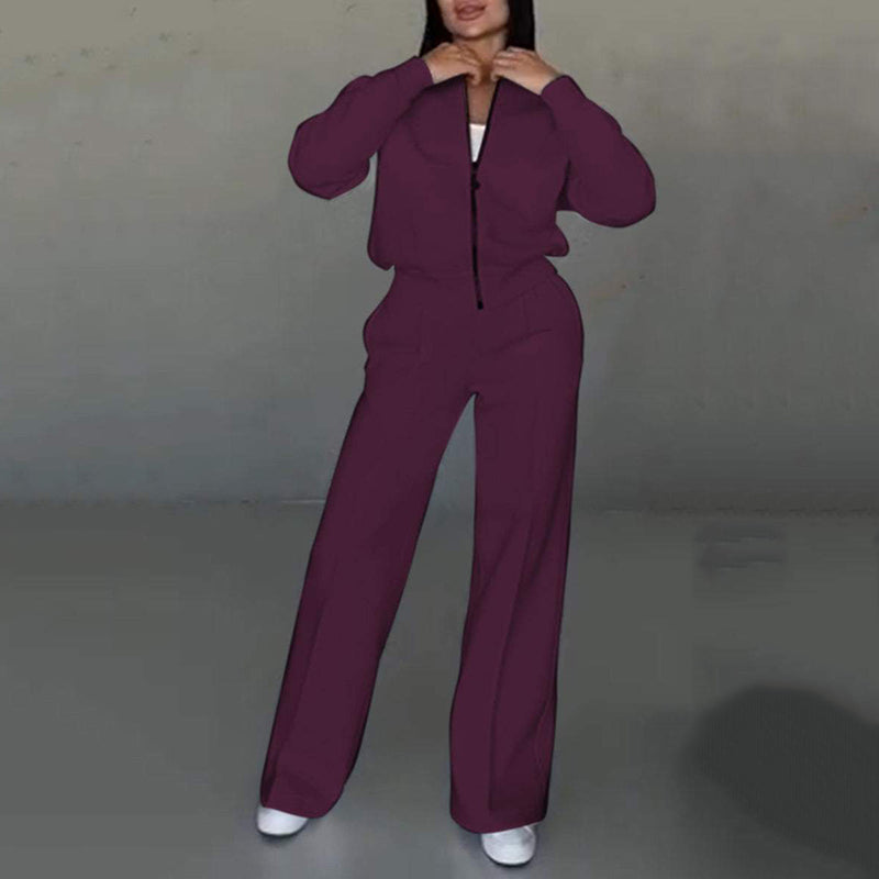 Women's – Two-Piece Set – Relaxed Fit, Casual Style – Comfortable Outfit