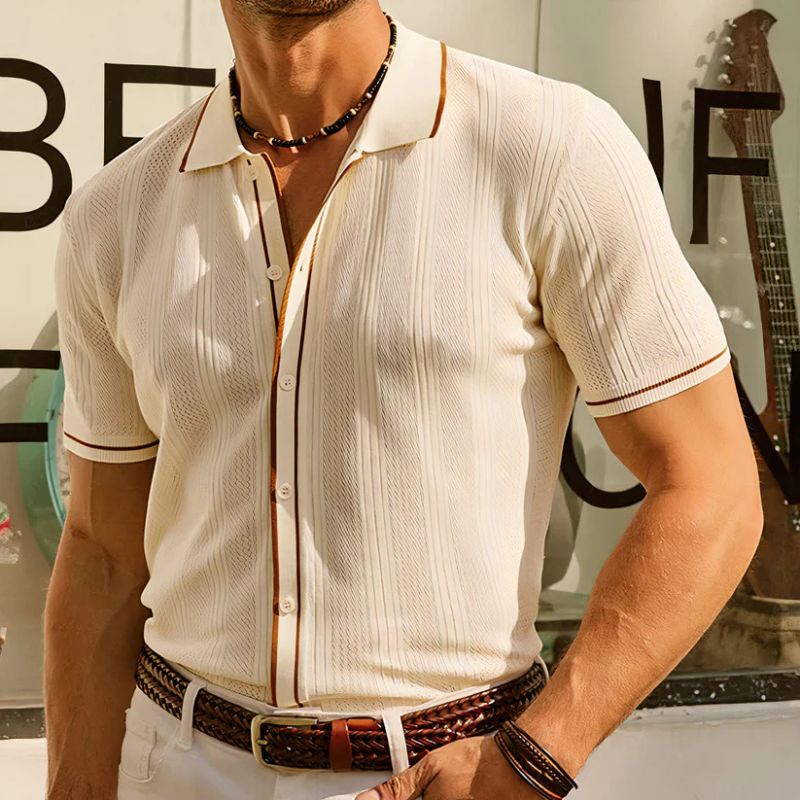 Men's - Ice Silk Summer Shirt - Stylish & Timeless
