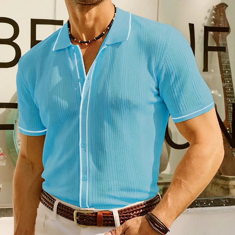 Men's - Ice Silk Summer Shirt - Stylish & Timeless