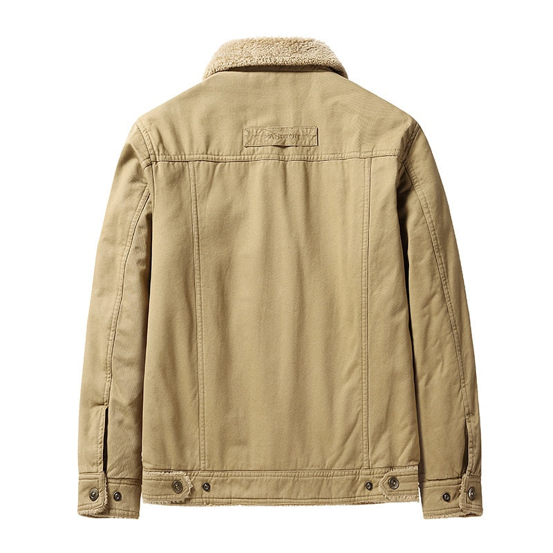 Men - Jacket - Fur Trim - Winter Warmth