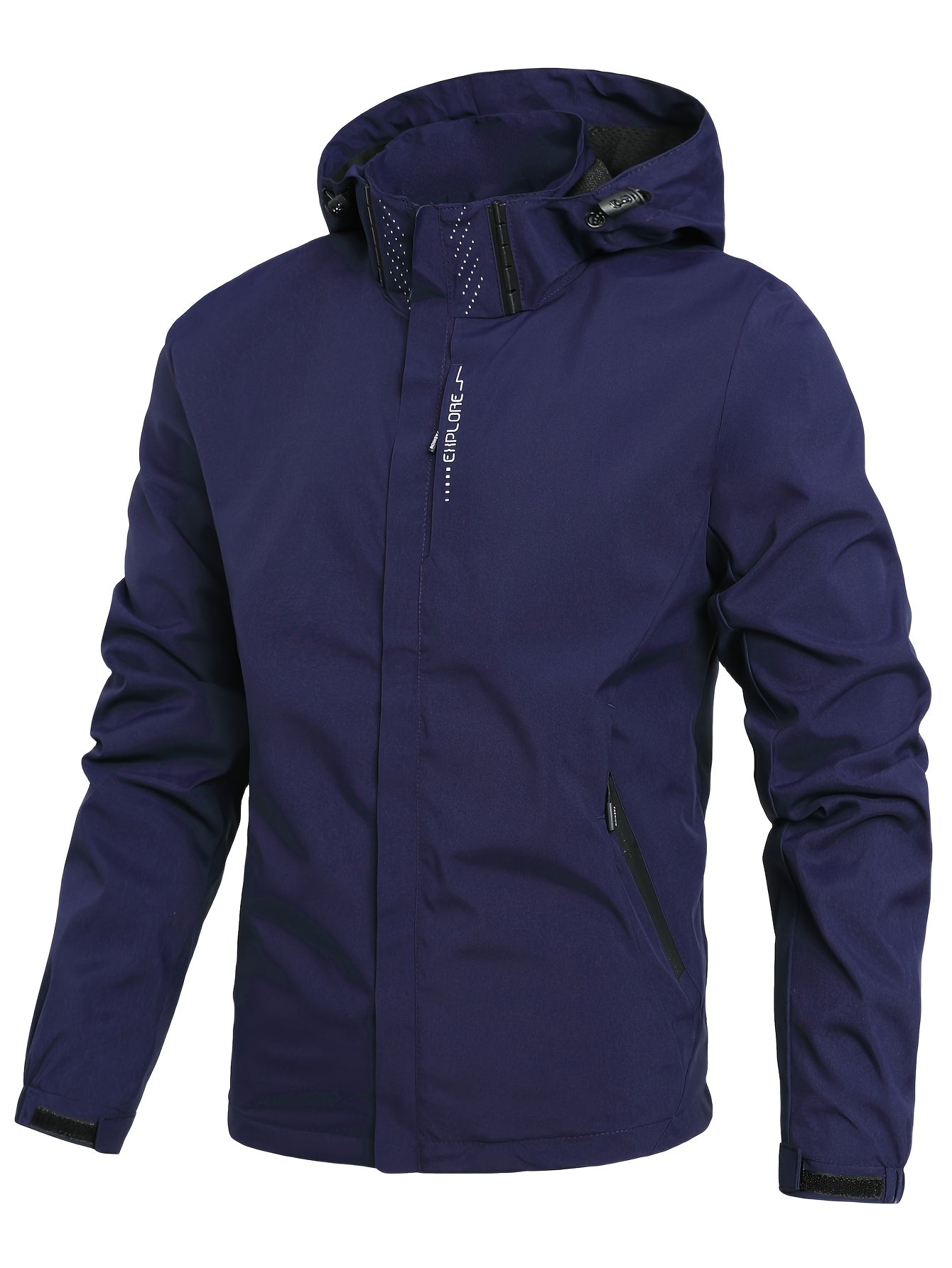 Men's - Hooded Windbreaker - Stylish & Comfortable