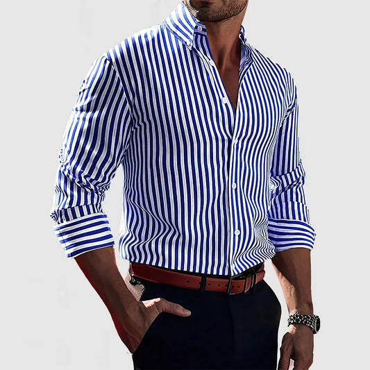 Men's - Casual Button-Down Shirt - Stylish and Comfortable
