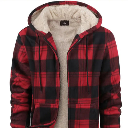 Men's - Warm Fleece Lined Jacket - Cosy Comfort for Cold Days