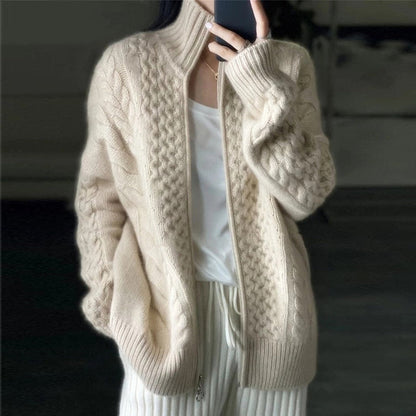 Women - Cardigan - Zip-Up - Cosy Knitwear