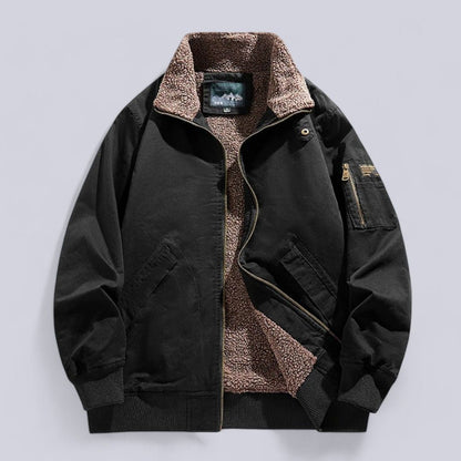 Men's - Jacket - Warm Wool-Lined - Stylish Winter Outerwear for Comfort