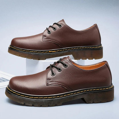 Men's - Oxford Shoes - Smooth Leather - Classic Lace-Up