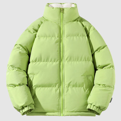 Men's - Thick Puffer Jacket - Fleece Lined Warmth - Perfect for Cold Weather