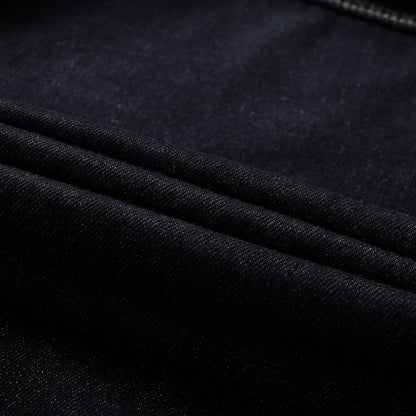 Men's - Fleece Lined Denim Jacket - Warm & Stylish Outerwear for Cold Weather