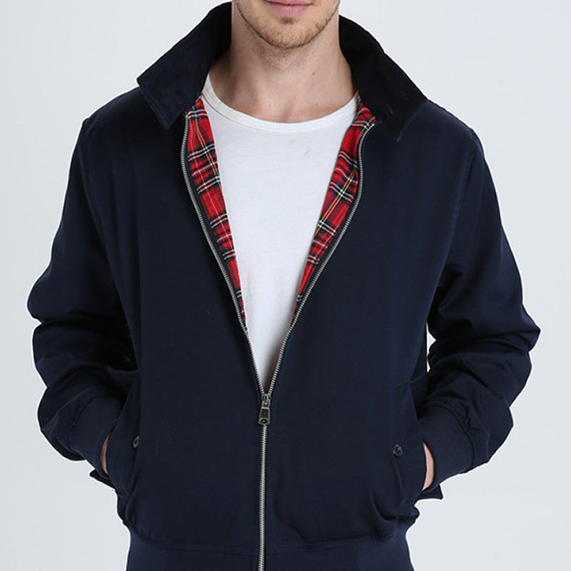 Men's – Harrington Jacket – Lightweight Casual Outerwear – Stylish Design