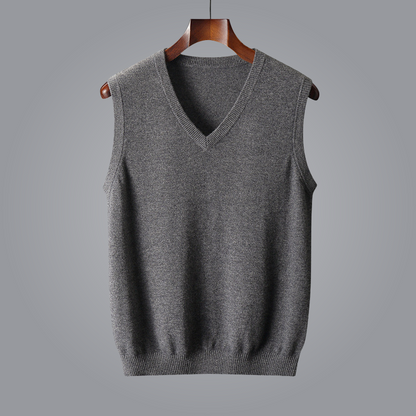 Men's - Wool Vest – Classic Fit, Warm Design – Smart Casual Layering