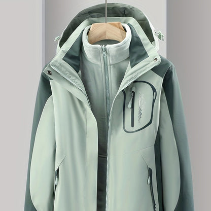 Women's - 3-in-1 Waterproof Jacket - Versatile Protection