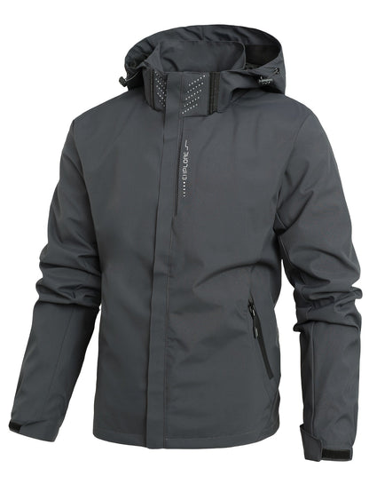Men's - Hooded Windbreaker - Stylish & Comfortable