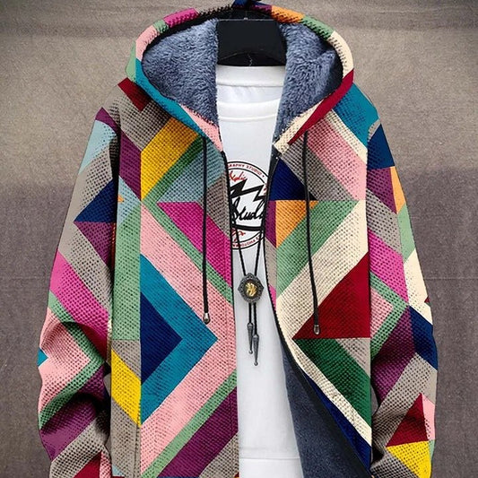 Women's - Art Print Cardigan - Soft Luxurious Material - Stylish Layering Essential for Every Wardrobe