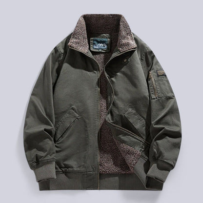 Men's - Jacket - Warm Wool-Lined - Stylish Winter Outerwear for Comfort