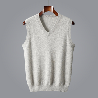 Men's - Wool Vest – Classic Fit, Warm Design – Smart Casual Layering